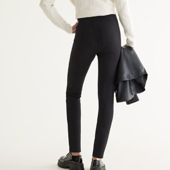 Reitmans Women's Size Medium Black Ponte Knit Modern Stretch Legging Pant - Picture 2 of 11